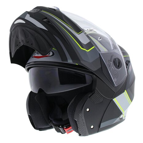 Caberg Systeemhelm Duke II Tour mat zwart geel Motorhelm - Maat S