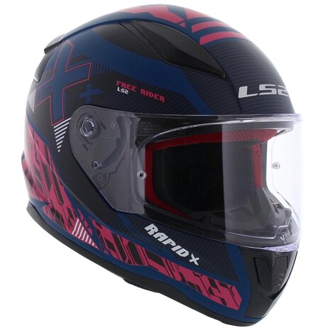 Ziektecijfers Eerlijk Iedereen LS2 FF353 Rapid Helm Xtreet Mat Blauw Paars - Helmspecialist