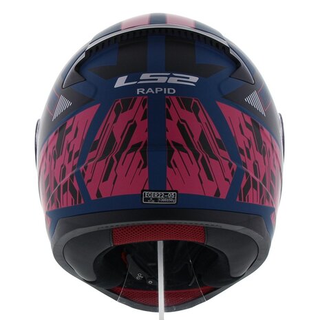 LS2 FF353 Rapid Helm Xtreet Mat Blauw Paars