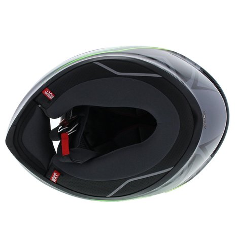 AGV K6 Flash Integraal Helm Zwart Zilver Fluo Geel