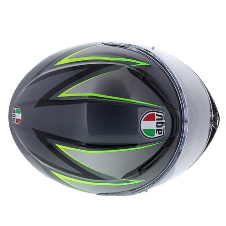 AGV K6 Flash Integraal Helm Zwart Zilver Fluo Geel