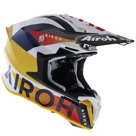 Airoh Twist 2.0 crosshelm Lift blauw oranje