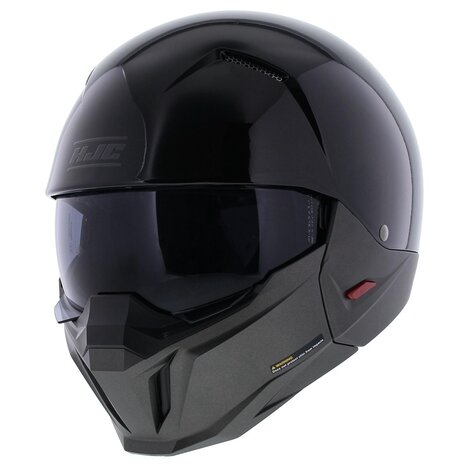 HJC I20 Streetfighter helm parel zwart glans - Maat XS