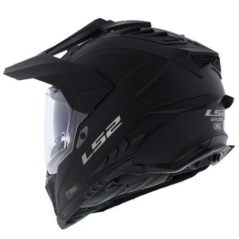 LS2 MX701 Explorer single mono mat zwart - Maat 3XL - Grote maat grande adventure motorhelm