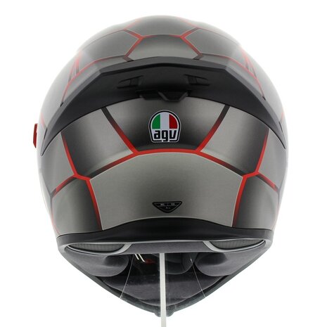 AGV K5-S Vulcanum Motorhelm rood