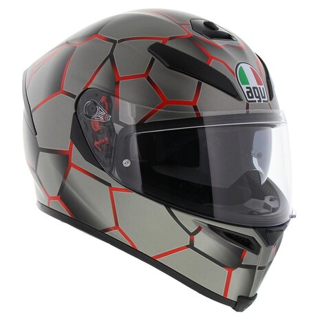 AGV K5-S Vulcanum Motorhelm rood
