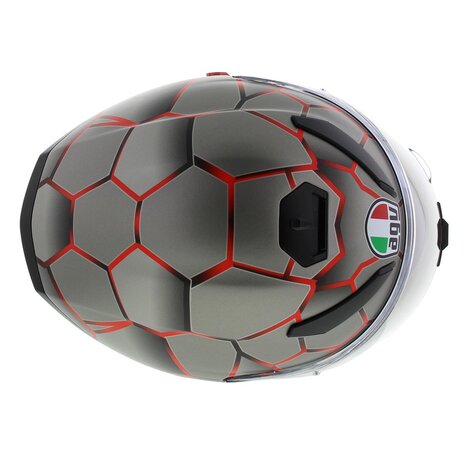 AGV K5-S Vulcanum Motorhelm rood