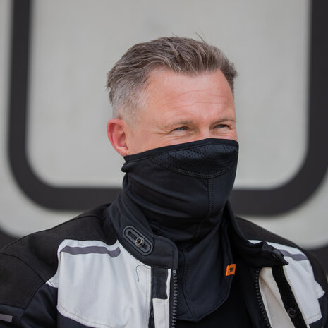 Claw nekwarmer motorkol lang zwart winddicht