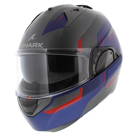 Shark EVO ES Kryd mat antraciet blauw rood