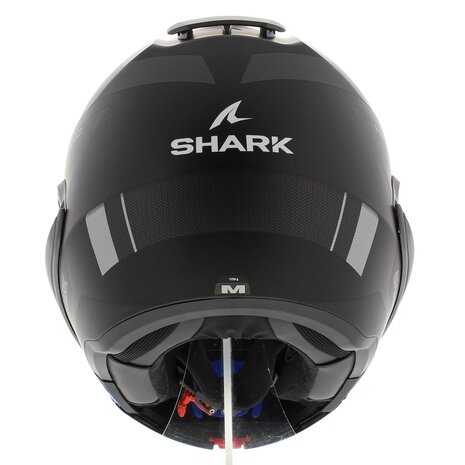 Shark EVO ES Kryd mat zwart antraciet zilver - Maat S