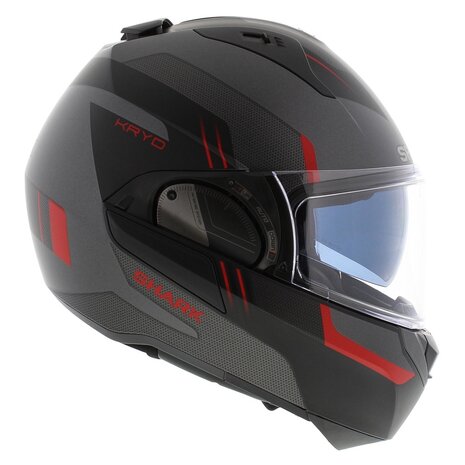 Shark EVO ES Kryd mat antraciet zwart rood - Maat XS