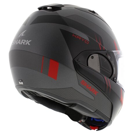 Shark EVO ES Kryd mat antraciet zwart rood - Maat XS