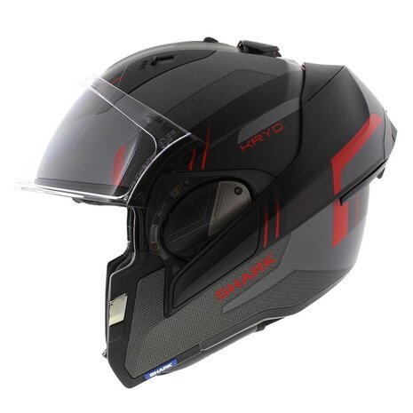 Shark EVO ES Kryd mat antraciet zwart rood - Maat XS
