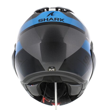 Shark EVO-GT systeemhelm motorhelm Tekline zilver blauw zwart