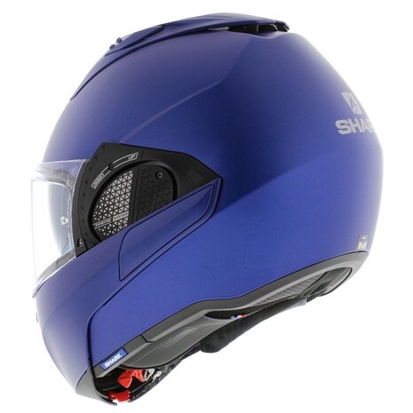 Shark EVO-GT systeemhelm motorhelm mat blauw