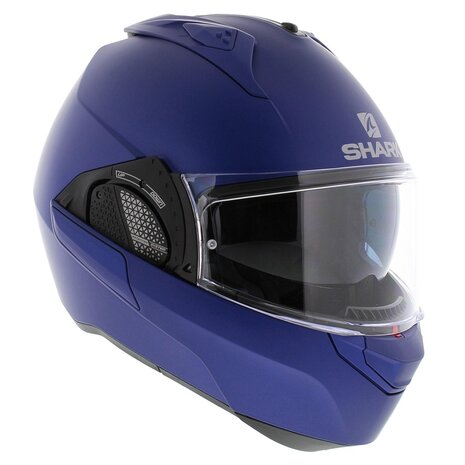 Shark EVO-GT systeemhelm motorhelm mat blauw