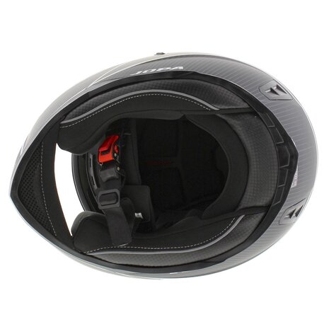 Jopa Sonic integraal helm mat zwart wit met zonnevizier - Maat M
