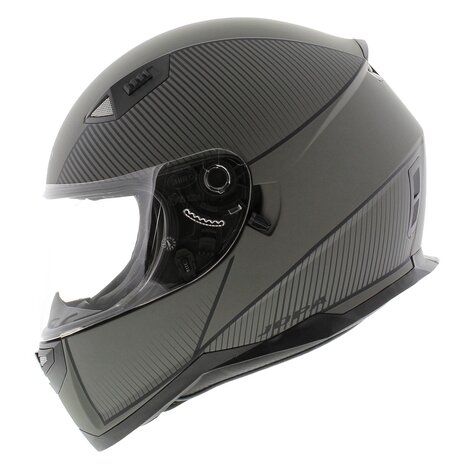 Jopa Sonic integraal helm mat grijs zwart met zonnevizier - Maat M
