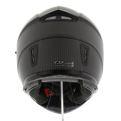 Jopa Sonic integraal helm mat grijs zwart met zonnevizier - Maat M