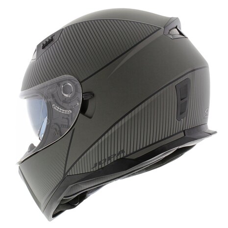 Jopa Sonic integraal helm mat grijs zwart met zonnevizier - Maat M