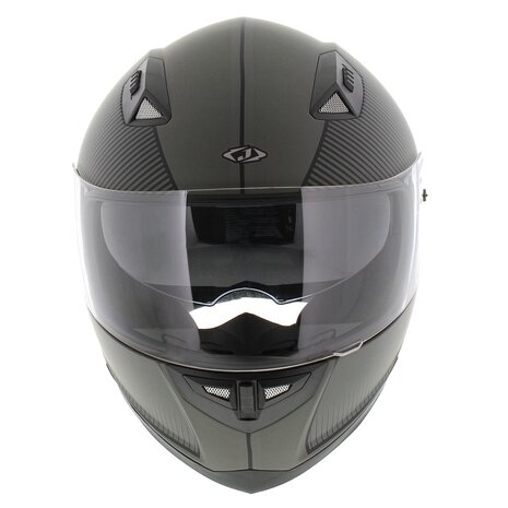 Jopa Sonic integraal helm mat grijs zwart met zonnevizier - Maat M