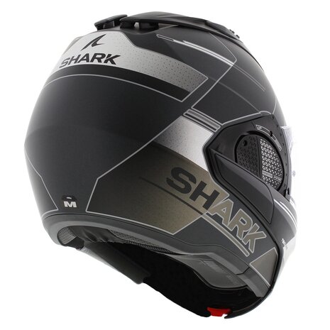 Shark EVO-GT systeemhelm motorhelm Tekline mat zwart antraciet
