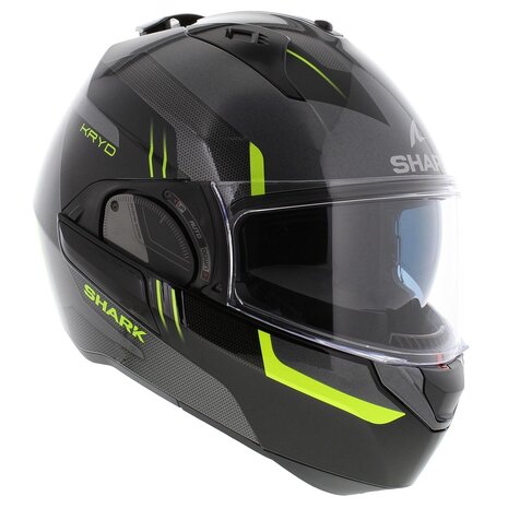 Shark EVO ES Kryd antraciet zwart geel - Maat XS