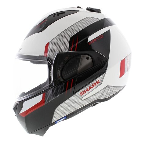 Shark EVO ES Kryd wit zwart rood - Maat XS