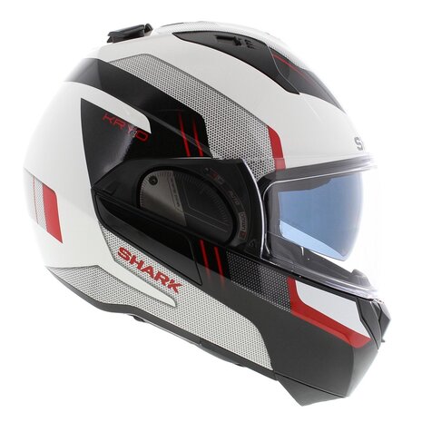 Shark EVO ES Kryd wit zwart rood - Maat XS