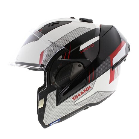 Shark EVO ES Kryd wit zwart rood - Maat XS