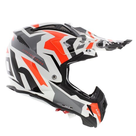 Airoh Aviator Ace crosshelm Swoop glans zwart oranje wit