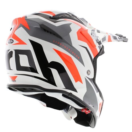 Airoh Aviator Ace crosshelm Swoop glans zwart oranje wit