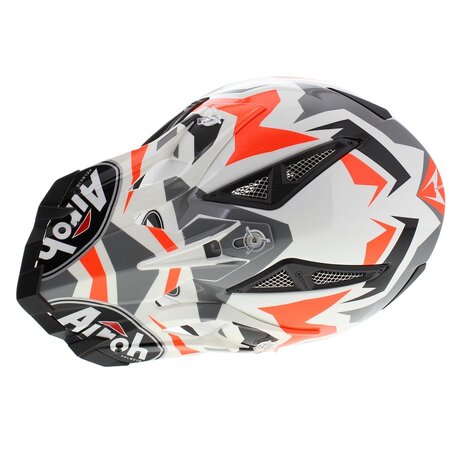 Airoh Aviator Ace crosshelm Swoop glans zwart oranje wit