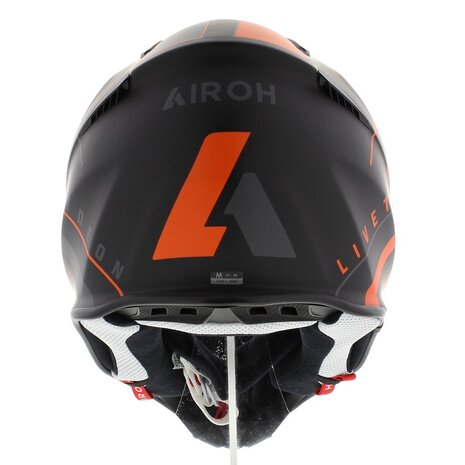 Airoh Aviator Ace crosshelm Amaze mat zwart oranje - Maat S