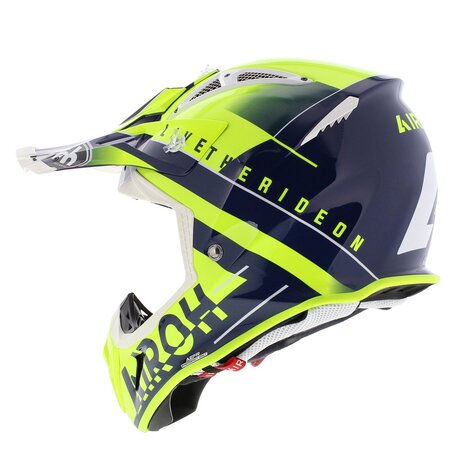 Airoh Aviator Ace crosshelm Amaze glans blauw geel