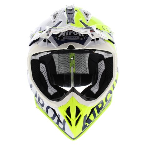 Airoh Aviator Ace crosshelm Amaze glans blauw geel