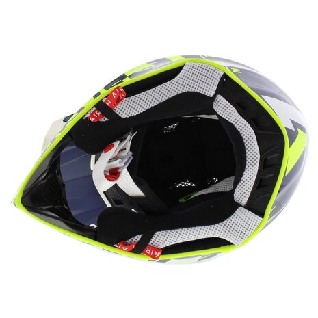 Airoh Aviator Ace crosshelm Amaze glans blauw geel