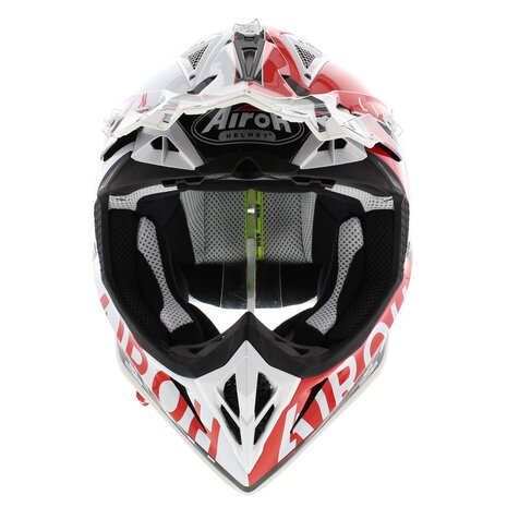 Airoh Aviator Ace crosshelm Amaze glans zwart rood wit