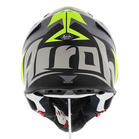 Airoh Aviator Ace crosshelm Swoop mat zwart antraciet geel