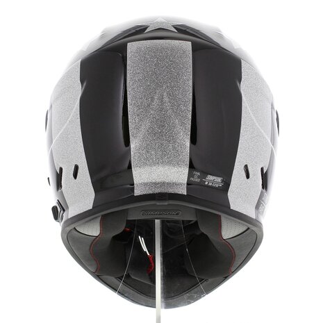 Simpson Venom Integraalhelm Stingrae glans zwart zilver
