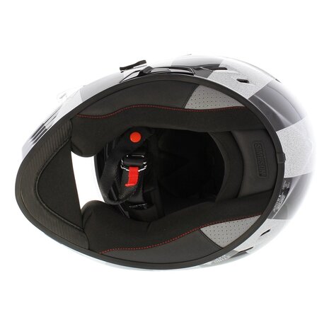 Simpson Venom Integraalhelm Stingrae glans zwart zilver
