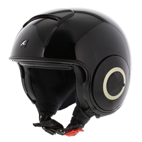 Shark jethelm Nano zwart - Maat XS