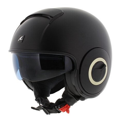 Shark jethelm Nano mat zwart - Maat XS