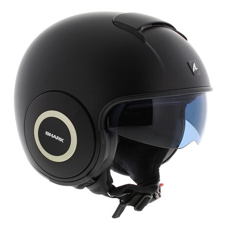 Shark jethelm Nano mat zwart - Maat XS