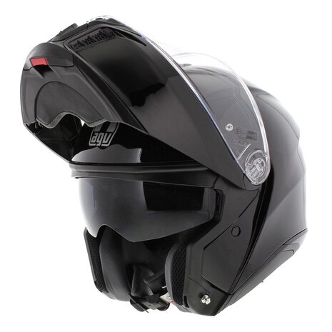 AGV Tourmodular motorhelm mono glans zwart systeemhelm