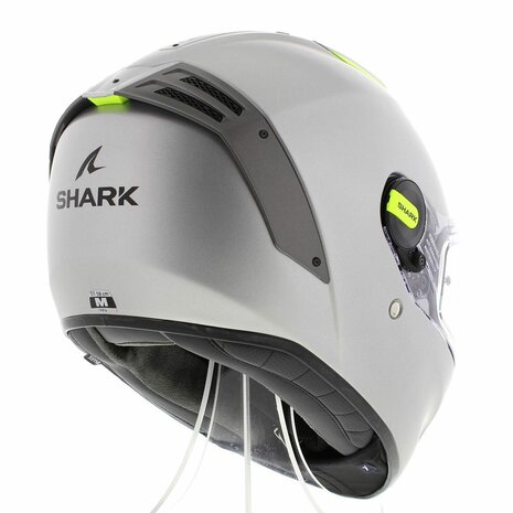 Shark Spartan RS Blank SP mat zilver geel