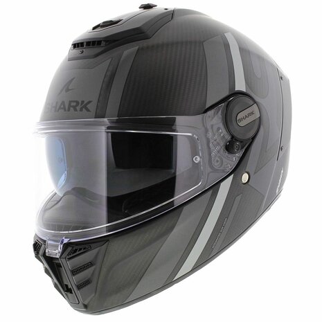 Shark Spartan RS carbon Shawn motorhelm mat antraciet zwart