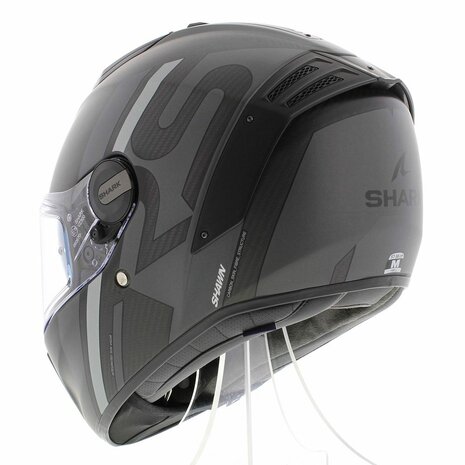 Shark Spartan RS carbon Shawn motorhelm mat antraciet zwart