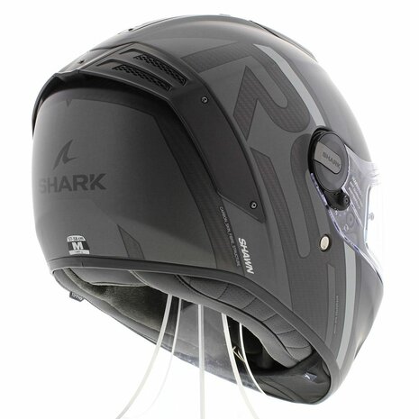 Shark Spartan RS carbon Shawn motorhelm mat antraciet zwart