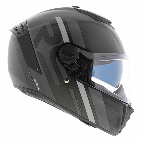Shark Spartan RS carbon Shawn motorhelm mat antraciet zwart